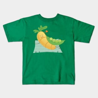 Carrot and Peas in Love Kids T-Shirt